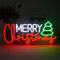 LUCUNSTAR Weihnachten Neon Schild, Merry Christmas Neon Schild für Wand Dekor, Weihnachtsbaum Neon Licht mit USB-Betrieben für Weihnachtsfeier, Fenster, Wohnzimmer