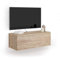 Mobili Fiver, Porta Tv sospeso Easy Con Anta Ribalta, Quercia, 104 cmx42 cmx36 cm, Mobile Tv Sospeso Moderno per televisori fino a 43'', Made in Italy