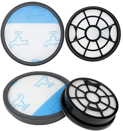 Fictezlove 2 Stück HEPA-Filter Set für Rowenta Swift Power Cyclonic RO2910 RO2913 RO2915 RO2932 RO2933 RO2957 RO2981, Ersetzt ZR904301