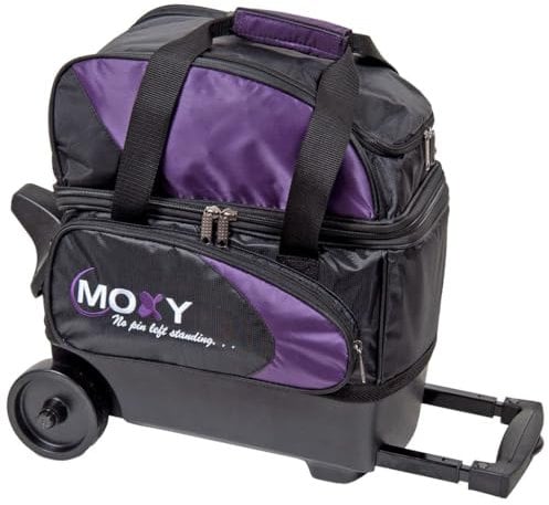 Bowlerstore Products Moxy Deluxe Bowlingtasche mit Rollen, Violett/Schwarz