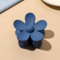 1 pince à cheveux en forme de fleur pour femme - En plastique antidérapant - Pour femme et fille - Pour un port quotidien - Bleu foncé