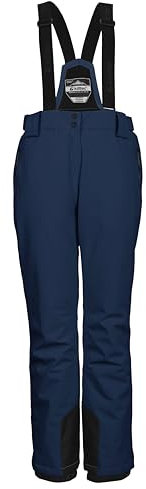 killtec Damen Funktionshose/Skihose mit abnehmbaren Trägern, Kantenschutz und Schneefang KSW 249 WMN SKI PNTS, dunkelpetrol, 40, 37559-000