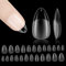 Nzakybbi Kurz Nageltips Mandel Full Cover Nail Tips Almond Soft Gel Nagel Tips für Gelnägel, 240 Stück Pre-Shaped Mandelform Press on Nails Short Künstliche Nägel mit Box, 10 Größen