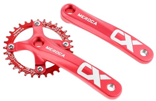 SURIEEN Guarnitura quadrata da 170 mm per mountain bike con 104 BCD 32T guarnitura singola velocità MTB guarnitura
