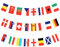 ZALAON EURO 2024 Football Championship Bunting Banner, 24 National Garland 8M-14 x 21CM Double Sides Fabric Flags Bunting for Garden Bar Party Decorations