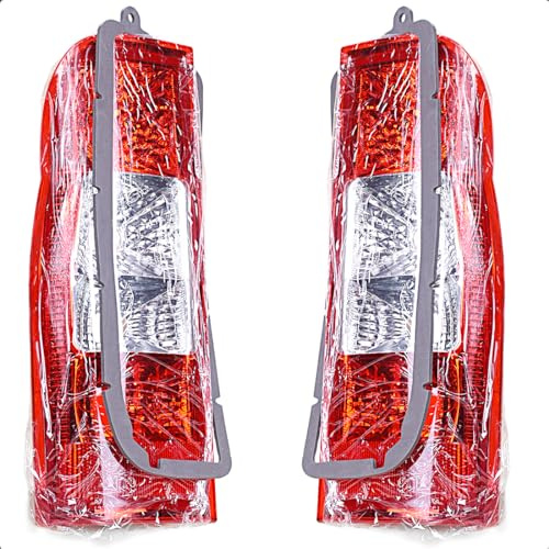 LoreenCar 1435880-1435881 Rear Tail Light Lamps Lens Cover for Ford Transit MK7 2006-2013 V348 Van Left and Right Side 1 Pair (Right+Left)