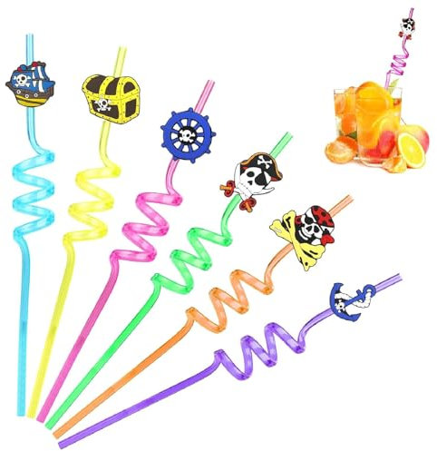 Cannucce Colorate Halloween,Cannucce Ricci Riutilizzabili,Cannucce di Plastica 6PC Cannucce Spirale Colorate per Feste di Halloween Decorazioni da Tavola per Feste di Famiglia