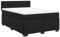 vidaXL Boxspringbett, Polsterbett Bett mit Matratze Matratzenauflage, Bettgestell mit Kopfteil Lattenrost, Doppelbett für Schlafzimmer, Schwarz 160x200cm Samt