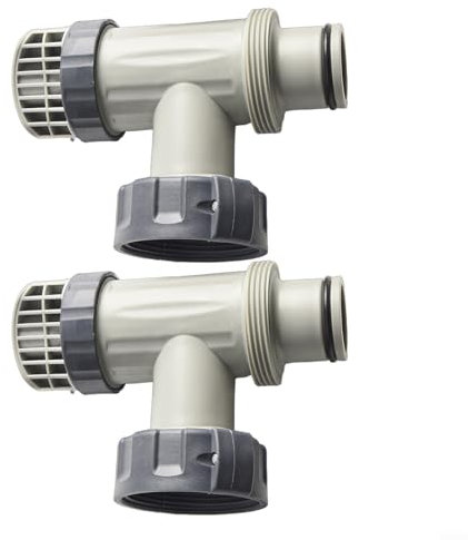 LVYXON Valvola a stantuffo per piscina, kit di 2 pezzi per connettore rubinetto Intex 1500, 2500 e 4000 10747