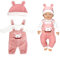 Kleidung Outfits für Baby Puppen,Kleidung Puppenkleidung 35-43 cm,Baby Puppensachen puppenzubehör mit Hut Langarm Hose Geschenk für Kinder Mädchen Jungen(Puppen Nicht Enthalten)