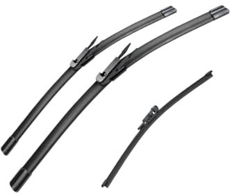 PAPEP Auto Wischer für BMW X1 E84 2009 2010 2011 2012 2013 2014 2015 24+19+12(LHD), Scheibenwischer Heckwischer Weichgummi Frontscheibe Vorne Hinten Wischer Windschutzscheibe