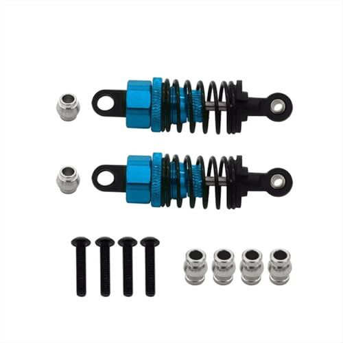 Für Tamiya Für TT01 Für TT02 Metall Hydraulischer Stoßdämpfer Stoßdämpfer CNC Fernbedienung Auto 55mm, Blau RC Autoteile