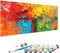 Numéro d’Art petit format – Loisir créatif Abstrait Kit de peinture par numéros – Activité détente et créative Art – Version française 3 Pinceaux et Peintures Acryliques Peinture NuméRo 60x120cm T-34