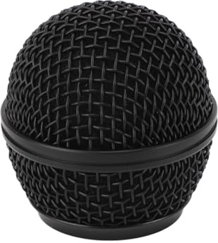 Kodrily Mic Grille Ersatz, Metall Mikrofon Grille Ball mit Innenschaum, Mikrofon Ball Mesh Grill Teile für SM58 SM58S SM58LC BETA58 BETA58A SA M30 SV100 UT2 PGX24 SLX4