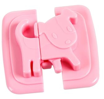 Babysicherheitsschloss 10 Stück Rosa Abs für Möbel und Geräte | Anti Einklemm Funktion, ohne Schlüssel, für Fenster und Wc Deckel, Passend für Haushalt und Haustiere