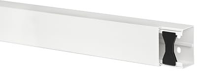 KOMIB Hochwertige Kabelkanäle Weiß (reinweiß) 20 Meter - 10 x 2m (10 Stück) Elektroinstallation Kabelkanal Kabelabdeckung Kabelmanagement Diverse Größen/VDE (60 x 40 x 2000 mm)