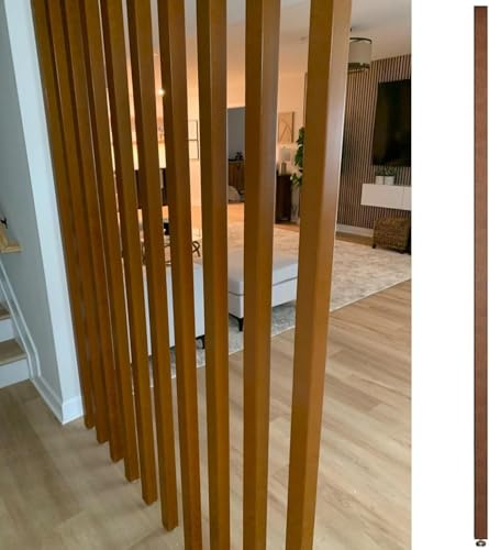 Raumteiler Vom Boden Bis Zur Decke Holzlatten, Holzpfosten Sichtschutz Für Home Restaurant Office, Bildschirmtrennpfosten, Wood 1pc, 125cm/49.2in/4.1ft Height