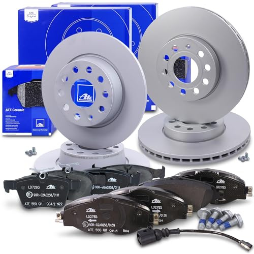 ATE Bremsenset inkl. Bremsscheiben vorne + hinten und CERAMIC Bremsbeläge