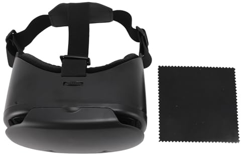 Eujgoov Lunettes VR avec Lentilles 3D Anti-Bleues, Lunettes VR Légères pour Smartphone de 5 à 7 Pouces, Idéales pour Les Voyages et l'utilisation en Extérieur