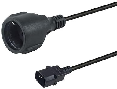 Equip Netzkabel Anschl. C14 -> CEE7/3 0.25m schwarz