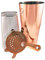 Rose Gold Pro Set Boston Cocktail Shaker 28oz Tin, Standard 16oz Boston Glass and Rose Gold 4 Prong Strainer Professional Bartender Kit