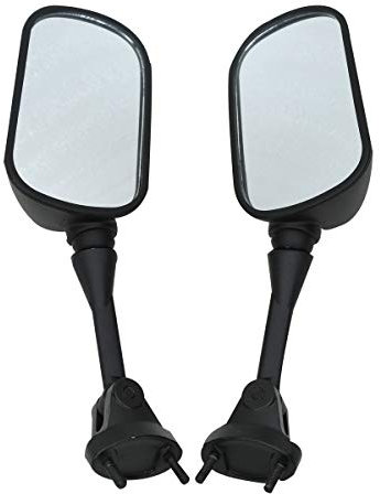 TengChang Motorrad links rechts Ansicht hinten Schwarz Spiegel geeignet für Kawasaki NINJA ZX10R 2004-2010 ZX6R 2005-2008