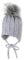 Sterntaler Unisex Baby Strickmütze StrickMütze, Silber mel., 39 EU