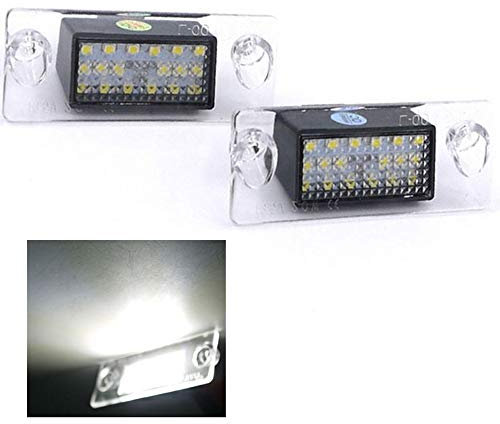 2PCS Car LED License Plate Lights 12V SMD3528 Number Plate Lamp for Audi A4 B5 S5 B5 A3 S3 Sportback A4 S4 Avant