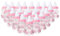 Holdfiturn 24Pcs Baby Shower Bottles Fillable Bottles Candy Box Pink Lace