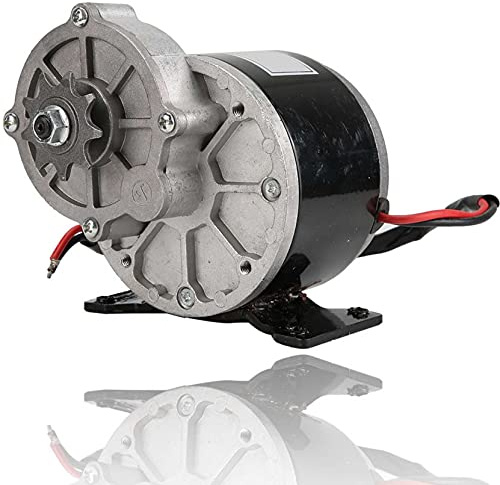 Moteur Électrique 12V 250W Réversible Autobloquant pour Vélo Électrique (avec Pignon à 9 Dents et Réduction de Vitesse) Moteur CC pour Conversion Kit Assistance Moteurs
