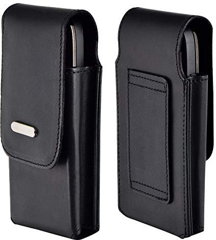 Suncase Vertikal Etui kompatibel mit Hammer Bow+ Köcher Tasche Hülle Ledertasche Vertical Case Handytasche mit Einer Gürtelschlaufe auf der Rückseite