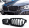 TOOWGM 1 Paar schwarz glänzender Kühlergrill Kühlergrill Nieren Auto Styling für BMW 3-Series F30 F31 F35 2012-2017 (Black)