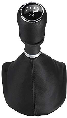 QINKO 5 Gang Auto Schaltknauf Fit Für VW Transporter Multivan Caravelle T6 T7 2016 2017 2018 2019 2020 Schalthebel Gamasche Boot Cover