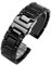 HNGM Uhrenarmband Qualitativ hochwertiger keramisches Uhrenband 14 15 16 16 17 18 19 20 21 22mm schwarz weißer Uhrenband für Männer und Frauen Armband (Band Color : Black A, Band Width : 16mm)