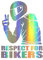 HANBOLI Adesivi per Auto, 3D Respect for Cyclists Impermeabile Riflettente Biker Moto Car Sticker Decal Rainbow