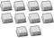 Madames 10pcs/1pc Transparent Cover Double-Layer Industrial Sticker Keycaps, Wired QWERTY Keyboard Keycaps for Gaming, Office