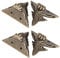 Leg Corner Protector Antique Bronze Box Legs Feet Corner Zinc Alloy Wooden Jewellery Box Feet Decorative 4pcs