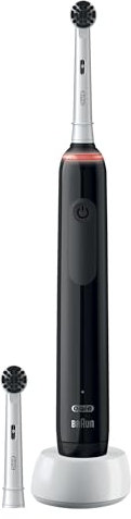 Oral-B Pro 3, 3000 Pure Clean 613011 Elektrische Zahnbürste Rotierend/Oszilierend/Pulsieren Schwarz/Weiß