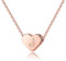 TINGN Heart J Necklace for Girls Jewelry, 14K Rose Gold Plated Heart Engraved Initial Necklace for Alphabet Jewelry Present for Little Girls Jewelry Necklaces for Teen Girls Christmas Gifts for Girls