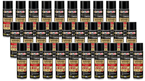 Isolbau Sprühkleber 30 x 500 ml - Extra starker Kleber für Heimwerk & Industrie - Klebe-Spray für Schaumstoff, Holz, Stoff, Leder, Filz uvm