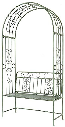 Gartenbank für den Außenbereich, Metall-Pavillon mit entspannenden Bänken, Rosenbogen, Pergola, Hochzeitsdekoration für Klettern, Pflanzen, Hinterhof, Terrasse, Party-Dekoration