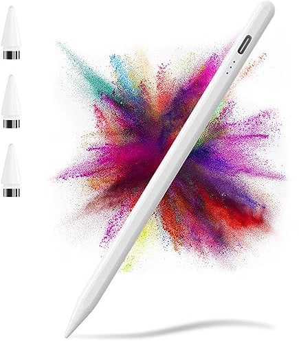 TQQ Stylus Pens for Touch Screens, 2.0 Tablet Pen with Palm Rejection, High Precision and Tilt Sensitivity, Universal Pencil for Samsung Tablet/iphone/Android/iOS