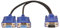 YSJJZRL Cavo splitter a Y per monitor VGA da 30 cm, cavo video convertitore adattatore VGA maschio a 2 VGA femmina