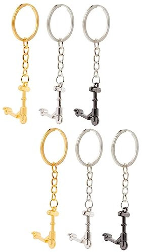 ibasenice 6piezas Llaveros Creativos De Mini Patinete De Colgantes Decorativos Llaveros Para Mochilas y Bolsos Accesorios Únicos y Resistentes