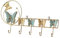 Folpus Gancho de pared para colgar detrás de la puerta, perchero portátil decorativo nórdico de hierro, perchero para llaves de puerta para entrada de puerta, mariposa