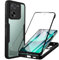 Hülle Kompatibel mit Xiaomi 13T/Xiaomi 13T Pro Handyhülle 360 Stoßfest Schutzhülle Rundumschutz Cover Case mit Eingebautem Displayschutz Robust Transparent Handyhülle für Xiaomi 13T/13T Pro, Schwarz