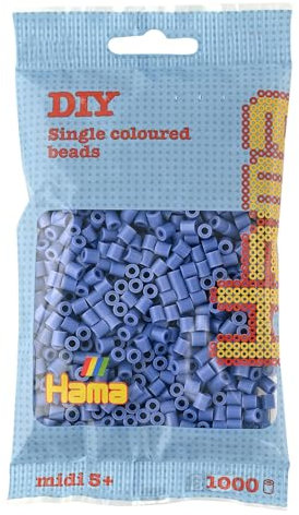 Hama Perlen Tasche | ca.1000 Midi Fuse Perlen | Mosaik Deko Kunst & Basteln für kreative Kinder ab 5 Jahren | Lavendel