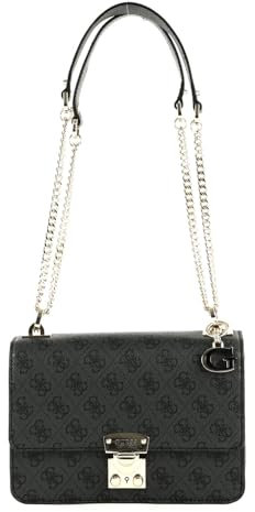 GUESS Eliette Logo Convertible Xbody Flap Coal Logo