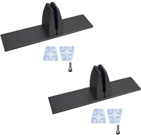 SagaSave 2 Stück Schreibtisch-Trennwand-Clip, Aluminiumlegierung, Desktop-Privatspaneel-Trennwand mit Schrauben, Schreibtisch-Trennwand für Zuhause, Büro, Schule (schwarz)