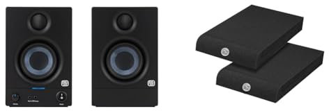 PreSonus Eris 3.5 Gen 2 — Altoparlanti desktop alimentati da 3,5 pollici per multimedia, giochi & Infitronic - INSMA1730-Confezione da 2 pannelli assorbenti per monitor Studio (170 x 300 mm)